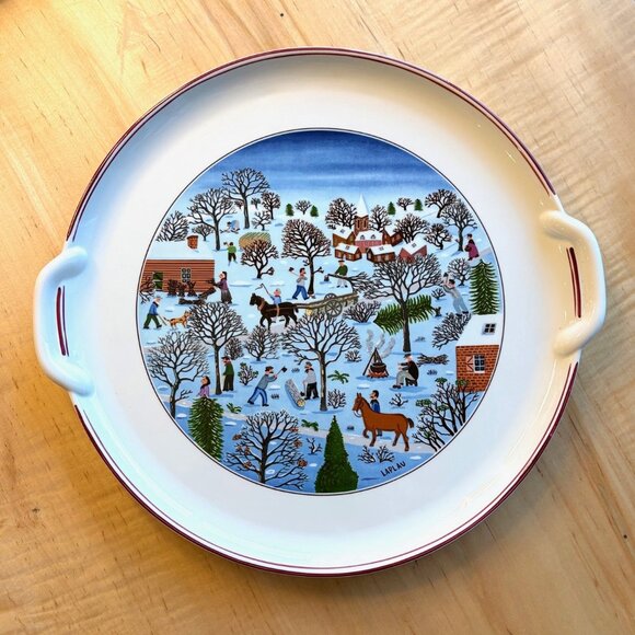 Villeroy & Bosh Naif Christmas Serving Platter Porcelain from Luxembourg - Picture 7 of 8